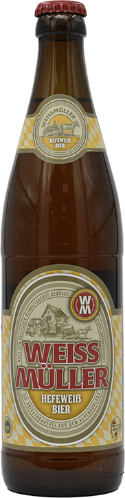 ВайсМюллер Хефевайсбир (WeissMüller hefeweissbier) 0,5 БУТ (x20) (ГП)