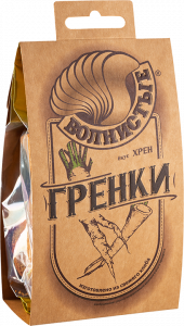 Гренки жареные "Волнистные" со вкусом хрена 75 гр (14 шт)