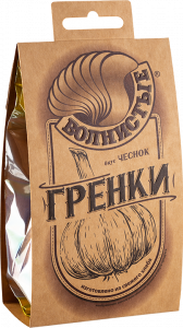 Гренки жареные "Волнистные" со вкусом чеснока 75 гр (14 шт)